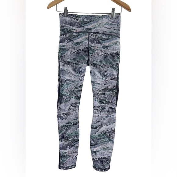 Lululemon wunder under high rise 7/8 Pant Springscape multi size 6 - Picture 3 of 10